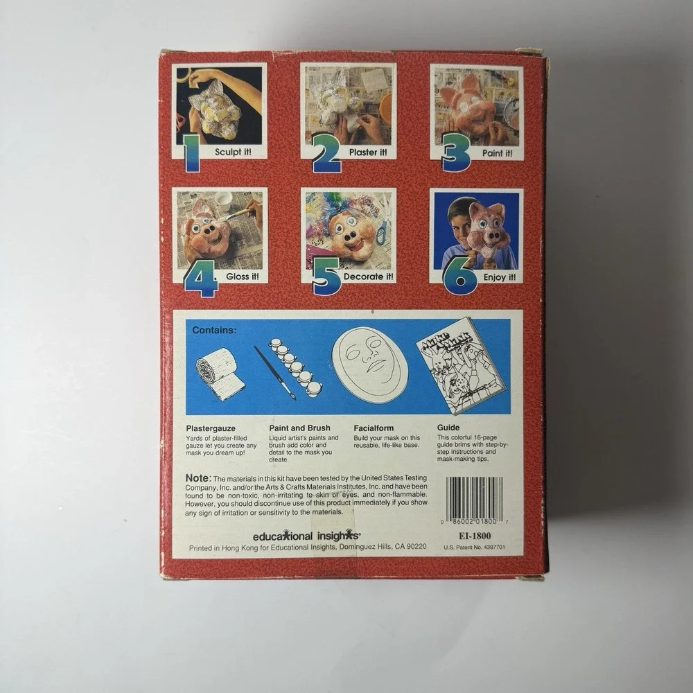 1979 Make a Mask Creative Craft Kit VINTAGE Halloween